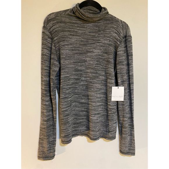 Bella Dahl NWT Turtleneck Sweater in Shadow Night Gray, Size Medium - Picture 1 of 11
